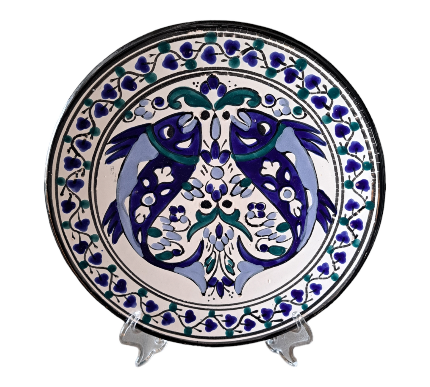 Talerz ozdobny na ścianę ryby