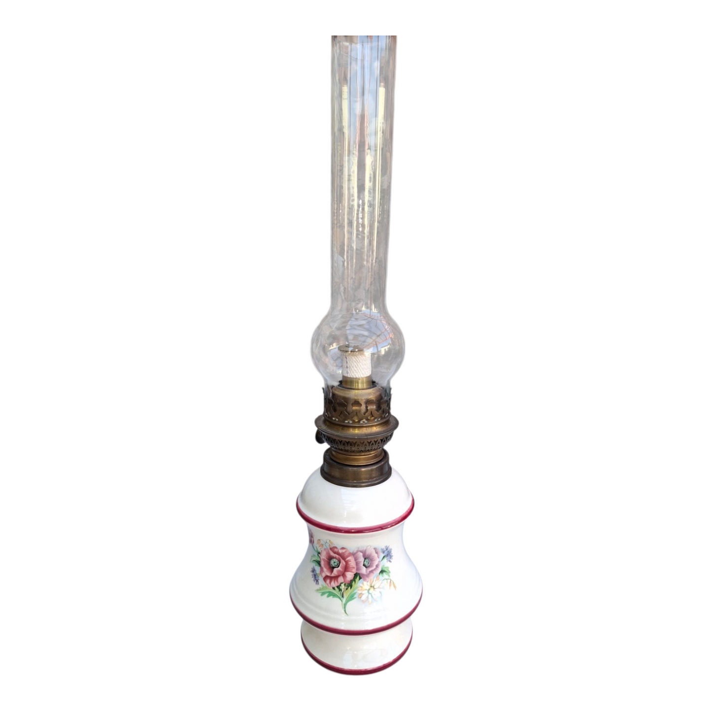 Lampa Naftowa z porcelanowym spodem