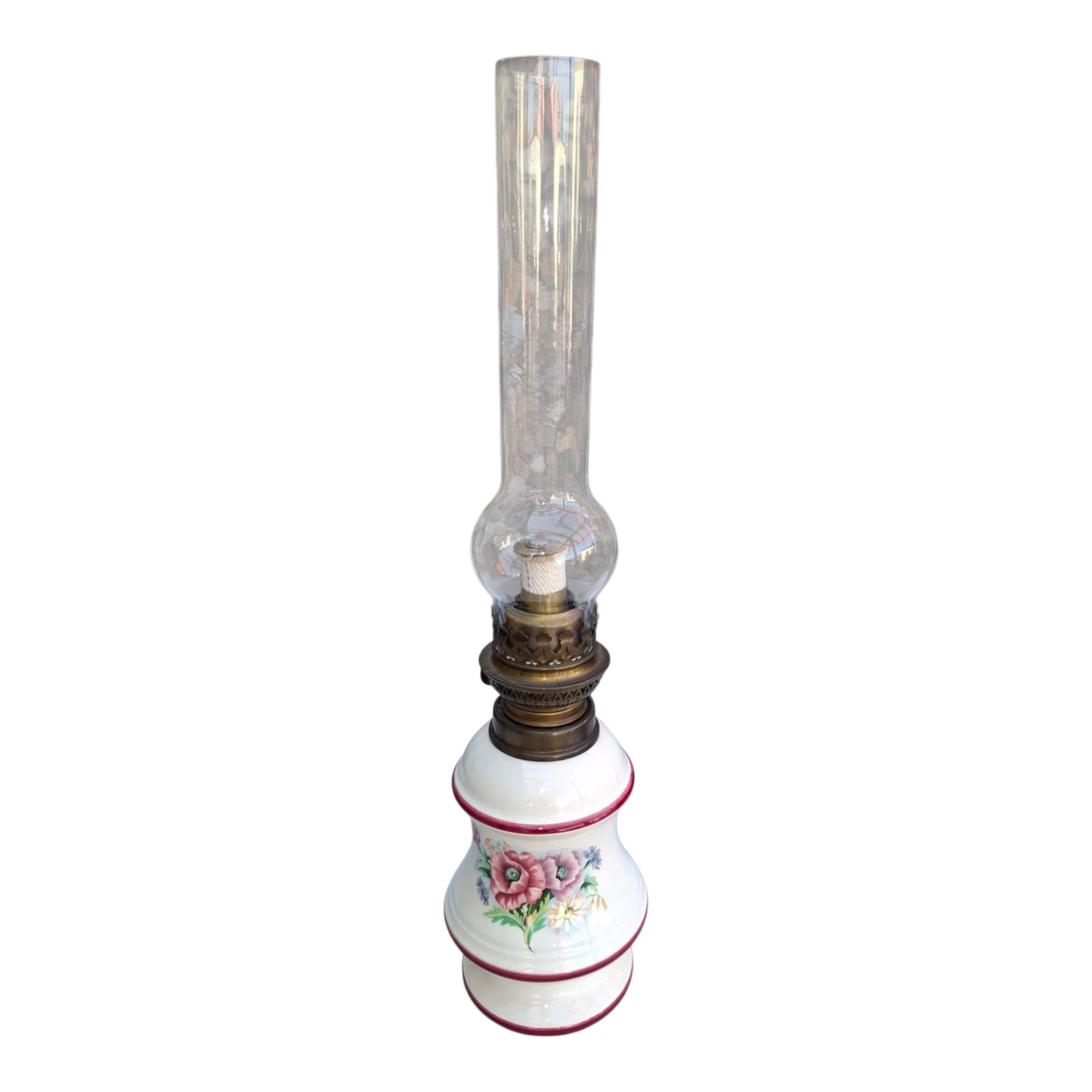 Lampa Naftowa z porcelanowym spodem