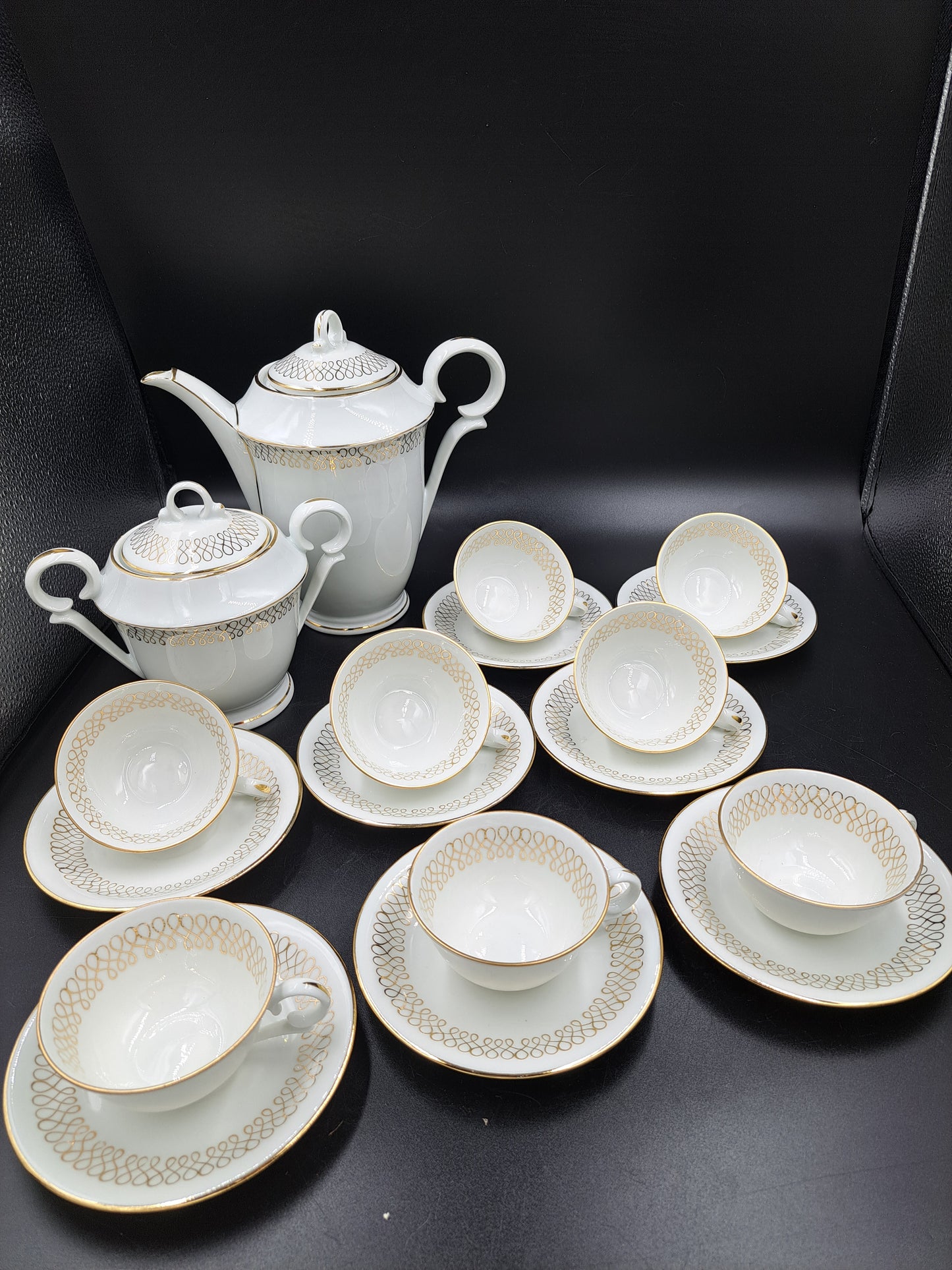 Serwis kawowy 8 osobowy Porcelana Limones