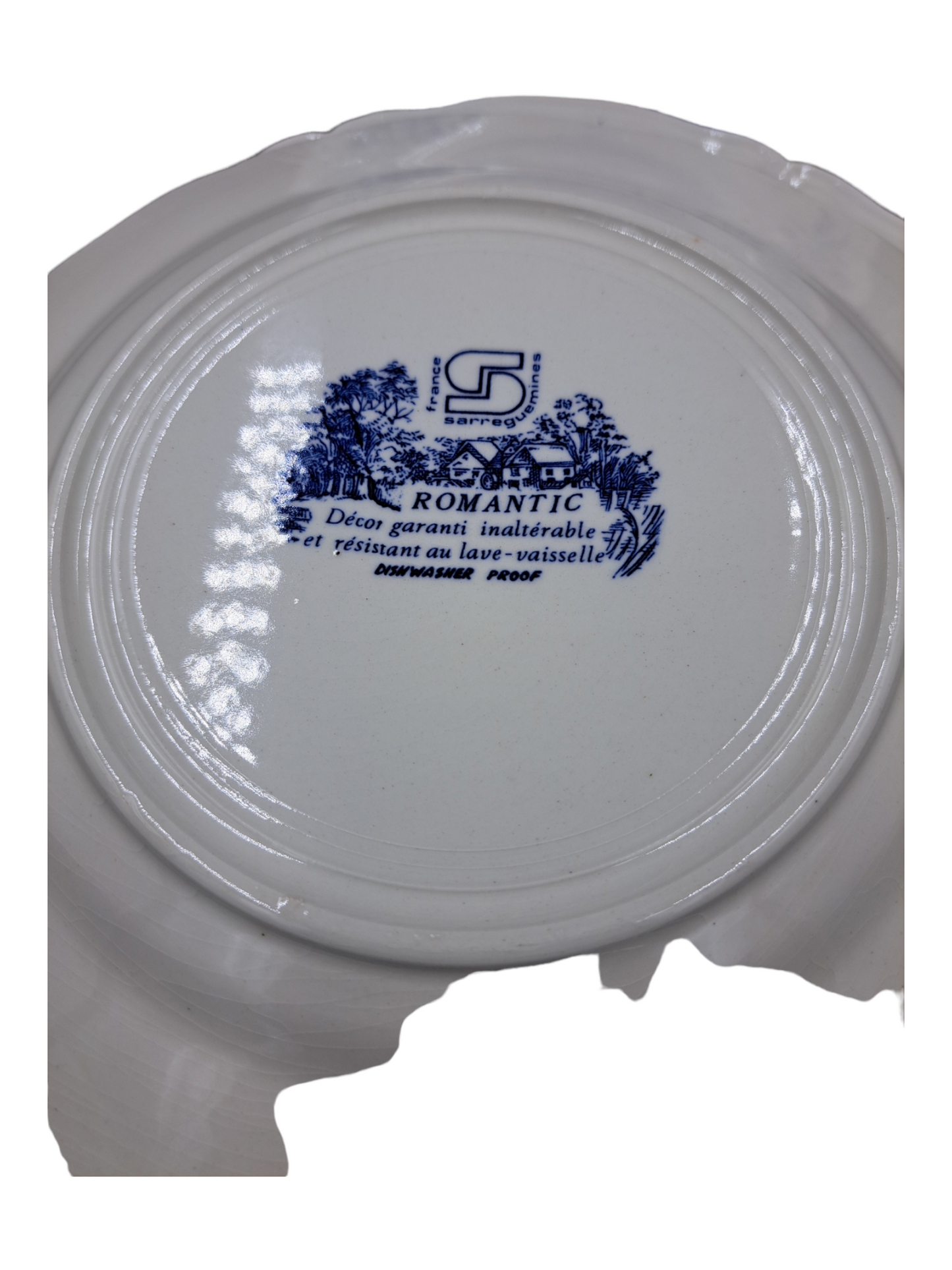 Talerzyki deserowe porcelana Sarreguemines France/ Zestaw 4 sztuki