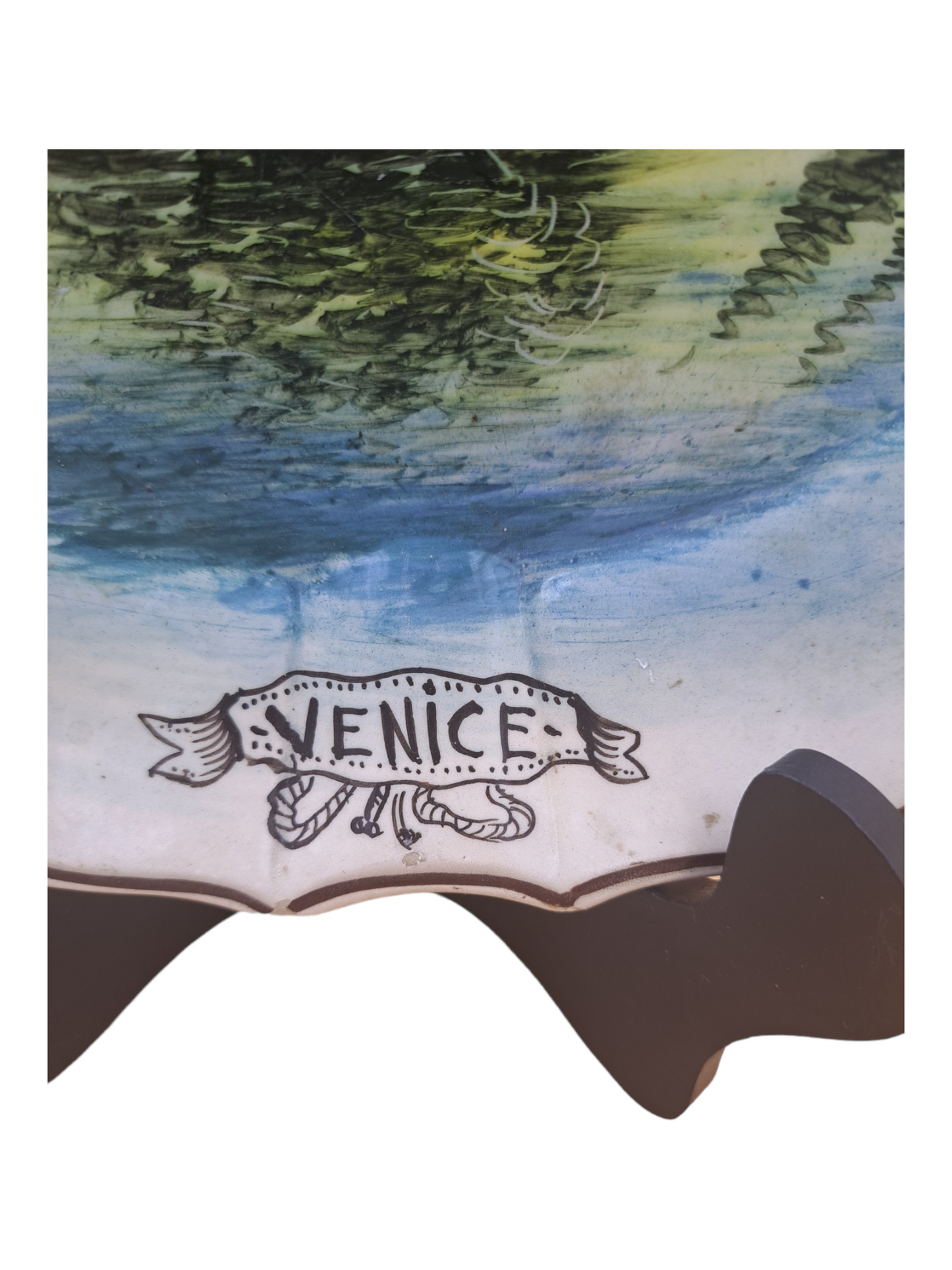 Talerz ozdobny z motywem Wenecji / do zawieszenia