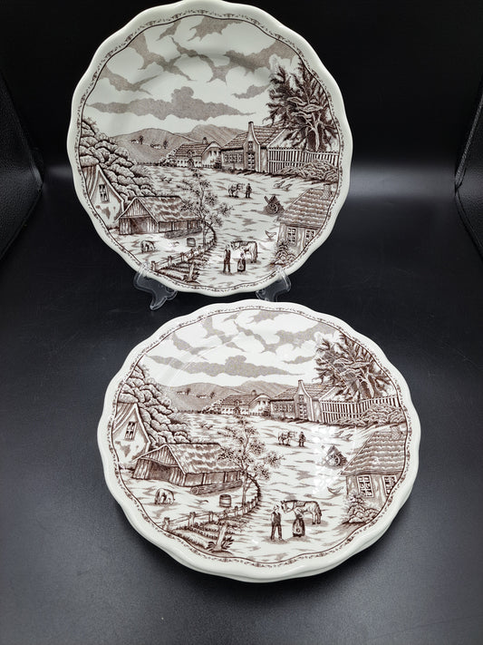 Talerze Porcelana Włoska  Fontebasso 1760 Italy